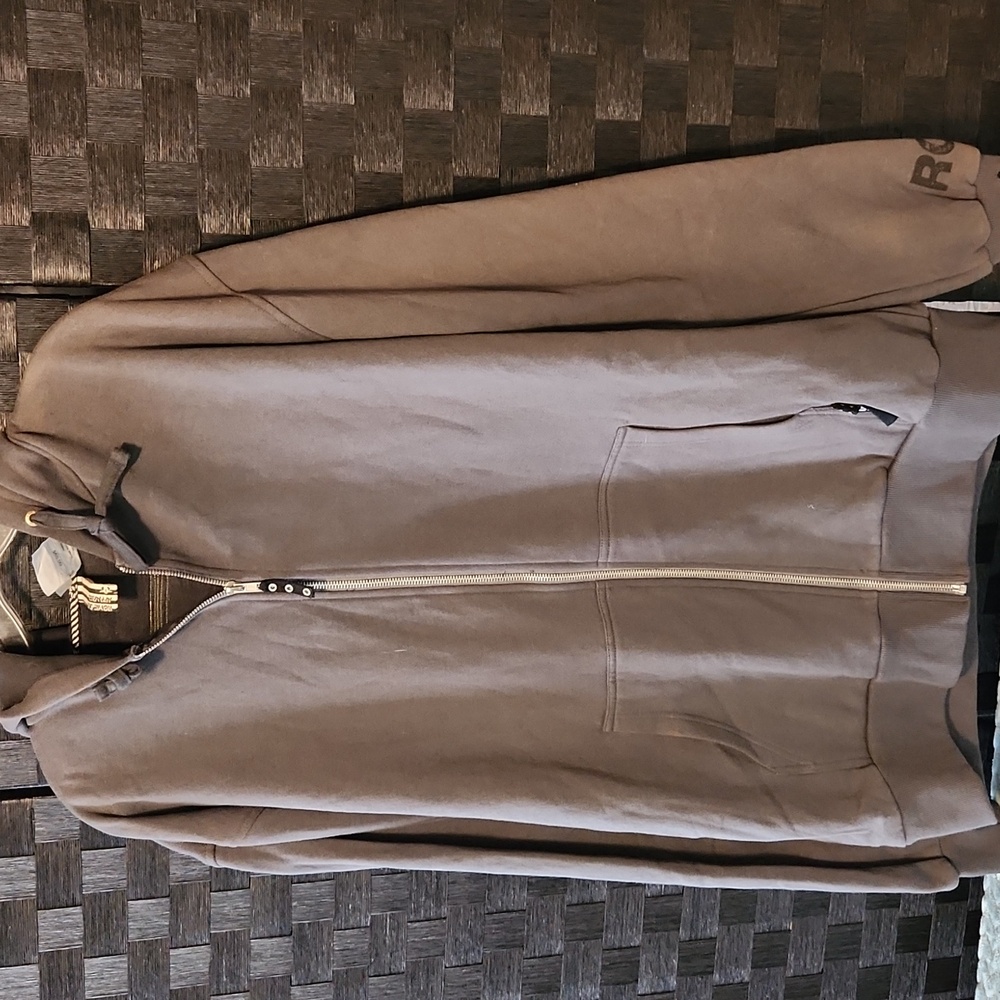 Rome Gray Zip-Up Hoodie